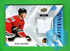 2021-22 Upper Deck Rookie Materials Wyatt Kalynuk  #RM-WK Chicago Blackhawks